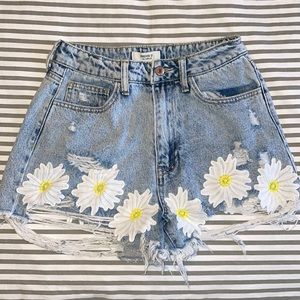 Denim shorts